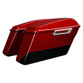HR3 Billiard Red / Vivid Black Hard Saddlebags (Regular) For 14-23 Harley Touring